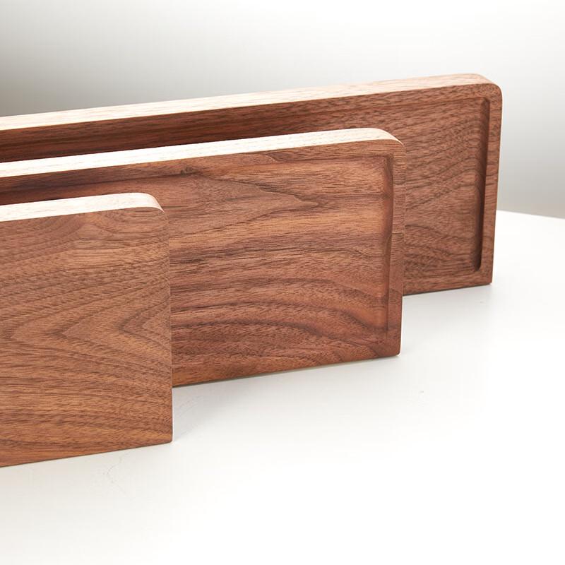 Walnut Wood Bathroom Wall Shelf