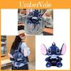 Stitch Cartoon Plush Backpack With Padded Shoulder Straps For Daily Use