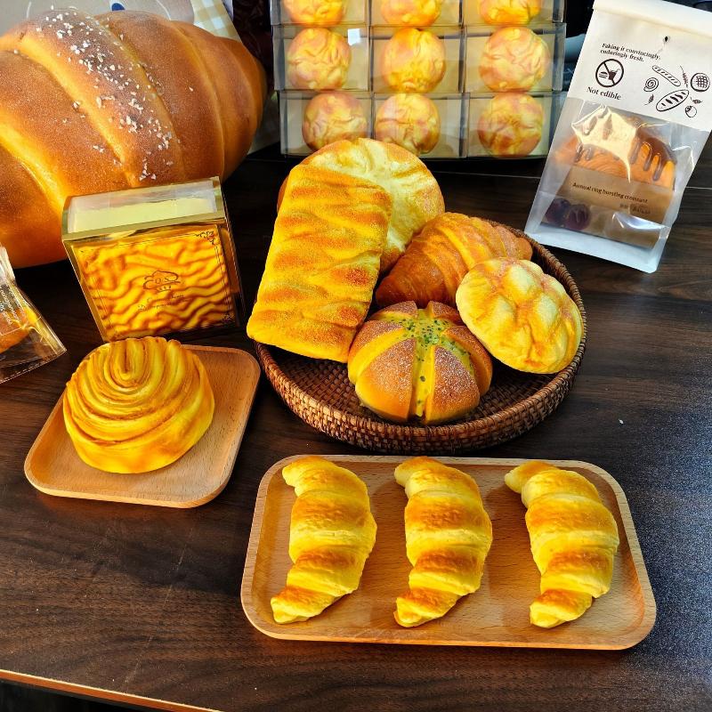 Simulation Bread Toast Squishy Toys Donuts Slow Rising Rebound Squeeze Toy Anti Stress Relief Toys For Kids Adults Desktop Decor