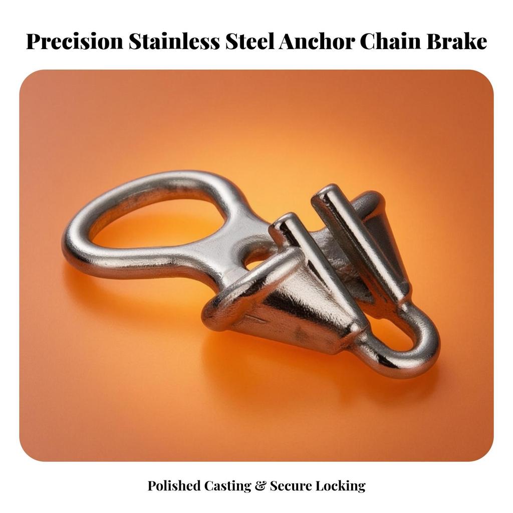 Anchor Chain Stopper Polished Compact for Yachts