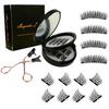 Quantum Magnetic Eyelash Set - False Magnet Eyelashes with Curler