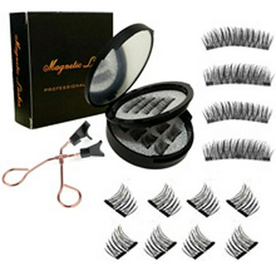 Quantum Magnetic Eyelash Set - False Magnet Eyelashes with Curler