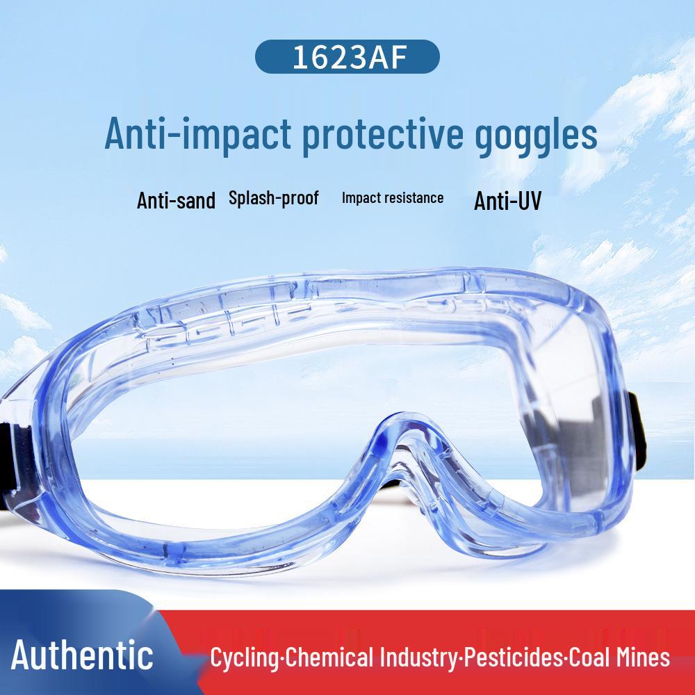 3M 1623AF Anti-Fog Chemical-Resistant Goggles - Anti-Splash, Wind, Sand & Dust Eye Protection 1621 Non-Fog Single Price