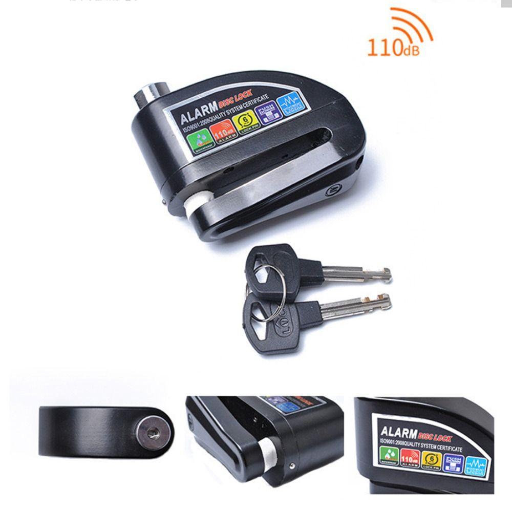 

Loud 110dB Motorcycle Alarm Lock Wheel Brake Disc Lock Wheel Disk Padlock Moto Disc Brake Lock червоний