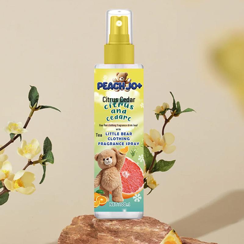 Персиковый Медведь Долгоиграющий Ароматизатор для Одежды и Антистатический Устранитель Запаха Спрей