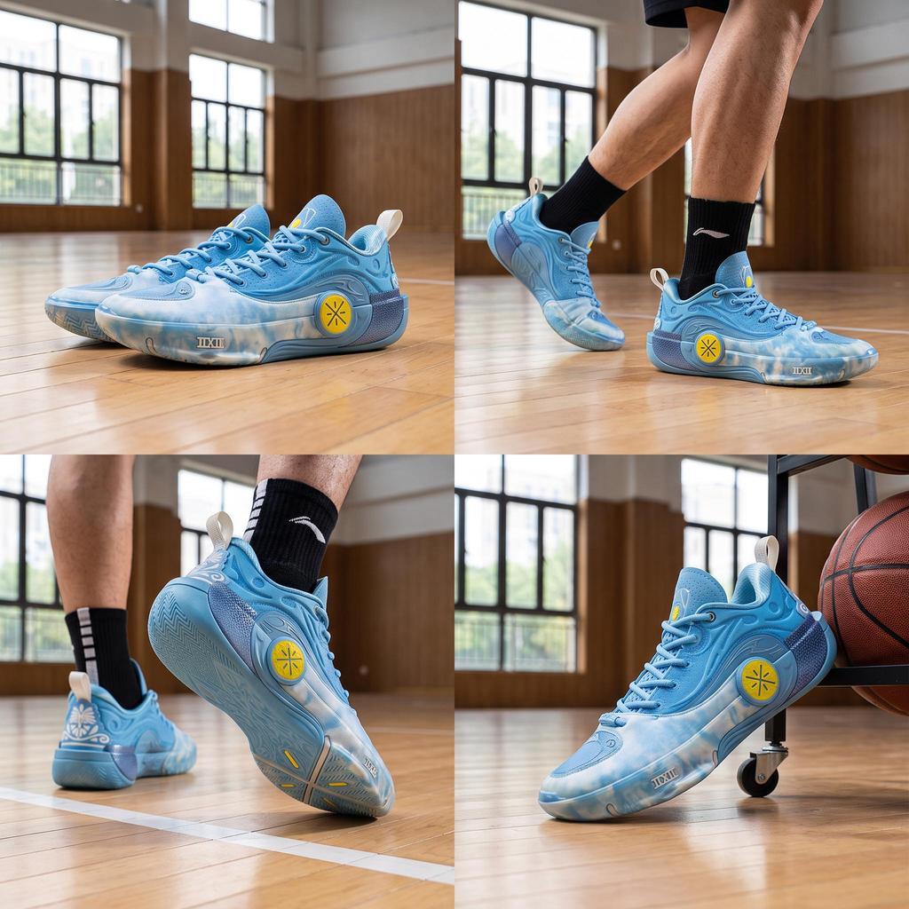 Men's Sneakers Li-Ning WOW12 Basketball Shoes Men's Low-top