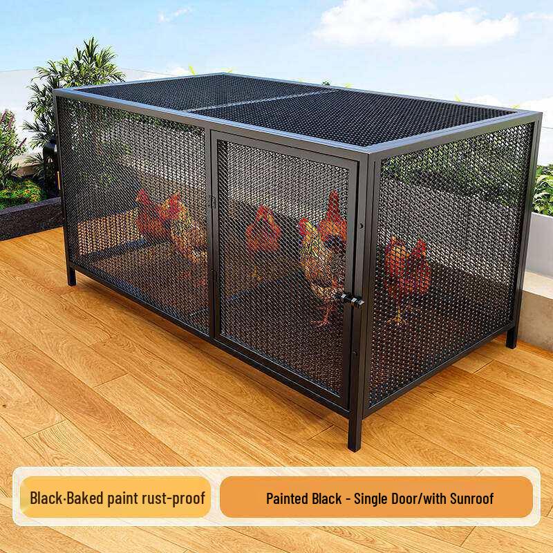 Large Rustproof Multi-Animal Coop: Pigeon, Rabbit, Chicken – Thick Iron Wire Mesh