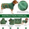 Pet Bathrobe Higly Absorbent Dog Drying Coat Quick Dry Adjustable Towel Cloth For Small Medium Large Pet Dog Cat Bath Robe