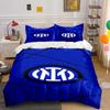 Set Biancheria da Letto Blu con Logo Set Biancheria da Letto (1 copripiumino, 2 federe, piumino non incluso)
