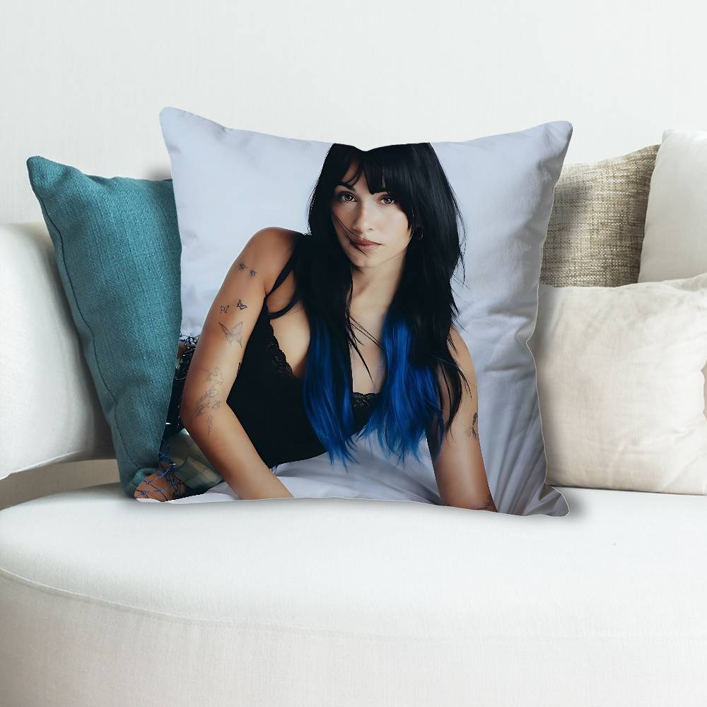 

AAitana CCuarto azul Anime Celebrity Merchandise AllMatch Printed Pillow Case Sofa Car Office Room Decoration Protector 30x30 cm