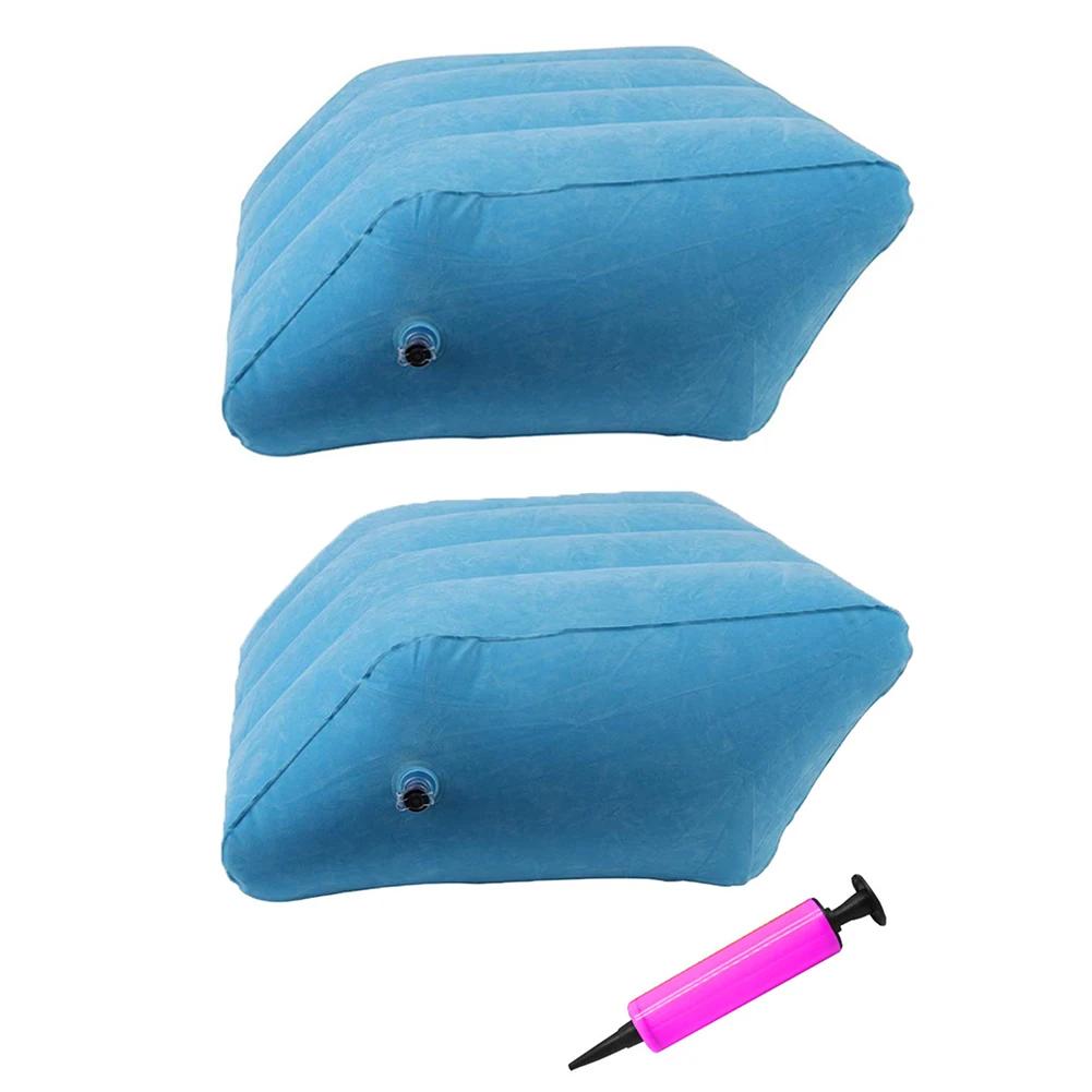 1pcs Inflatable Elevation Wedge Memory Foam Leg Foot Raiser Pillow Support Cushion Massage Support Body Pillow for pregnant