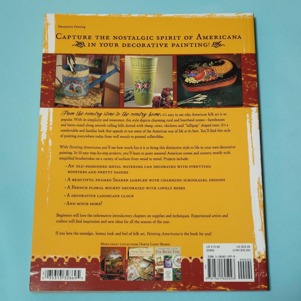 [USED] "Americana Tole Painting" Handicrafts, painting, pastoral landscapes