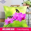 Orchid Pillowcase Bedroom Home Office Decorative Square Soft