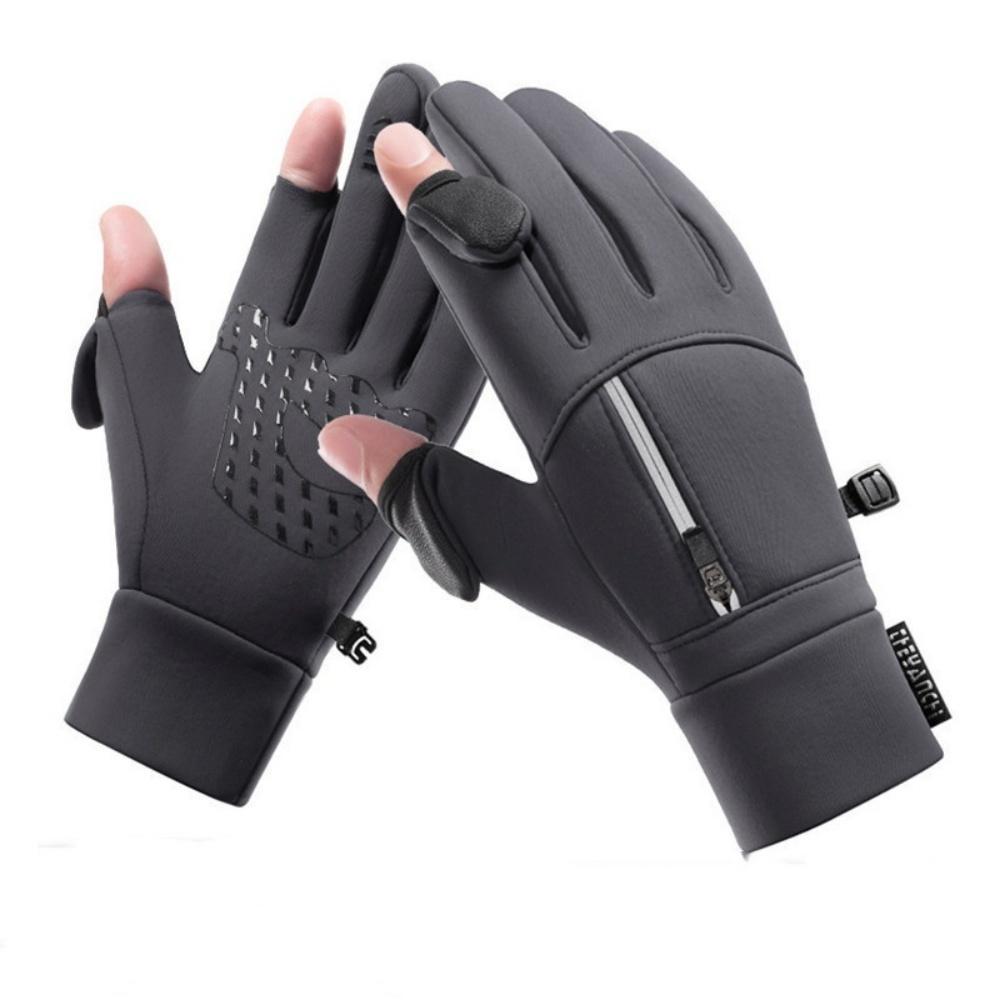 Cycling Gloves Adjustable Convertible Gloves Waterproof Gloves Non-Slip For Daily Use Outdoor Activities Cold Weather