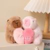 Animal Capybara Plush Keychain Magnetic Capybara Plush Doll Creative Plush Couple Keychains  Kids