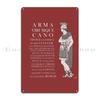 Aeneas Arma Virumque Cano Metal Signs Cinema Kitchen Wall Plaque Personalized Classic Tin Sign Poster