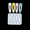 Barrettes Silicone Molds Geometric Hair Clips Epoxy Resin Mold For Diy Hairpin Crafts Jewelry Making Crafting Mold Accessorires