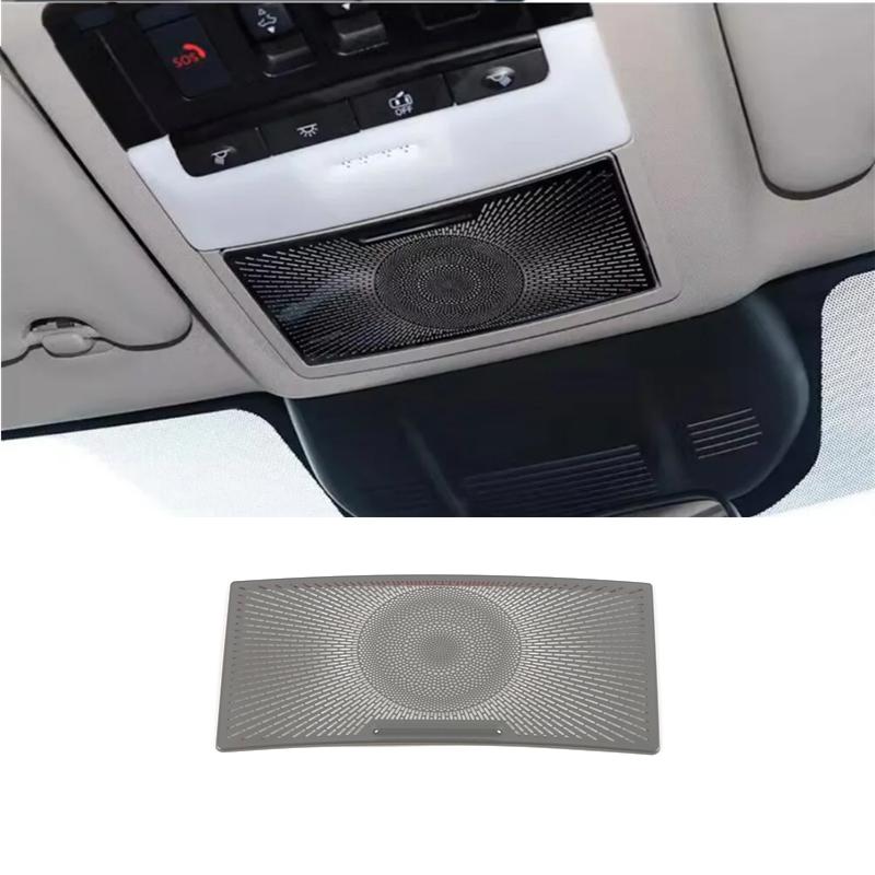 For Nissan Rogue X-Trail T33   Steel Silver Front Dashboard Car Door Audio Speaker Cover Readlamp Loudspeaker Trim Frame