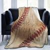 Baseball Throw Blanket for Bed Couch Sofa Living Room Decor Soft Warm Lightweight Flannel Blanket Ball Sport Theme Print Blanket