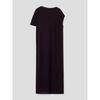 Anggae Draped Asymmetrical Knit Dress Violet