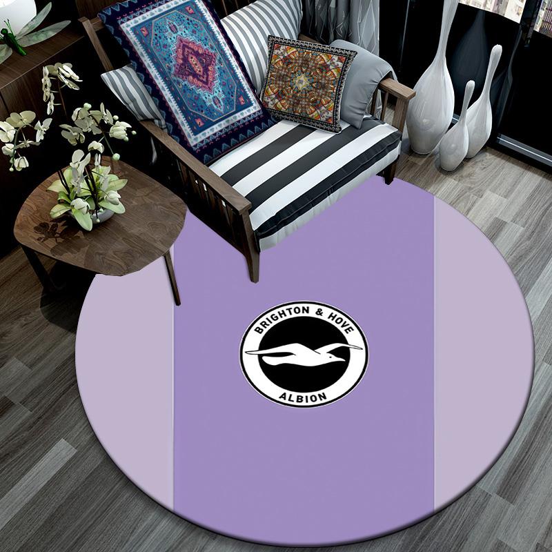 Brighton2 Round Area Rug,Carpet Rug for Living Room Bedroom Sofa Playroom Decor,Non-slip Floor Mat