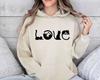 Autumn And Winter Love Cat Animals, Printed Long-Sleeved Top Trendy Fashion Women'S Hooded Sweater