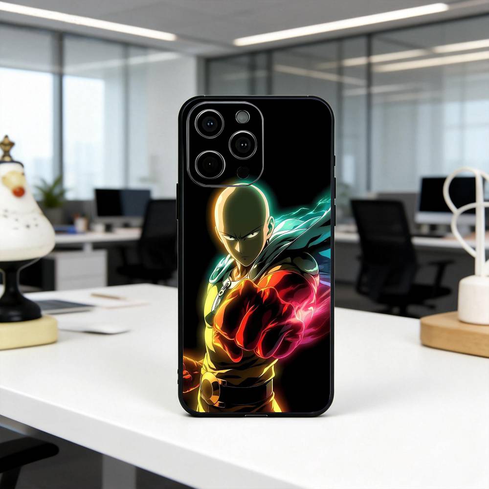 Cool power O-One P-Punchs Man-opm Phone Case Silicone Soft For IPhone 17 16 15 14 13 12 11 X XR Plus Pro Max Plus