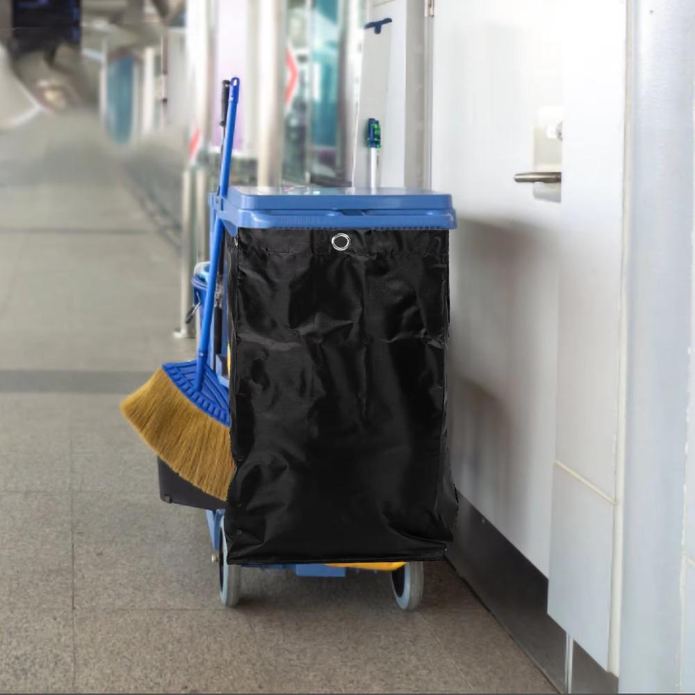 Vattentät Hotellstädning Skräphållare Förtjockad Hotell Sopsäck Rengöringsvagnspåse Hem