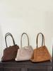 2025 Autumn Niche Retro Suede Shoulder Bag – Versatile Large Capacity Commute Tote for Women