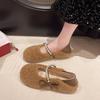 New Women's Autumn and Winter Fleece Warm Cotton Shoes, One-step Shoes