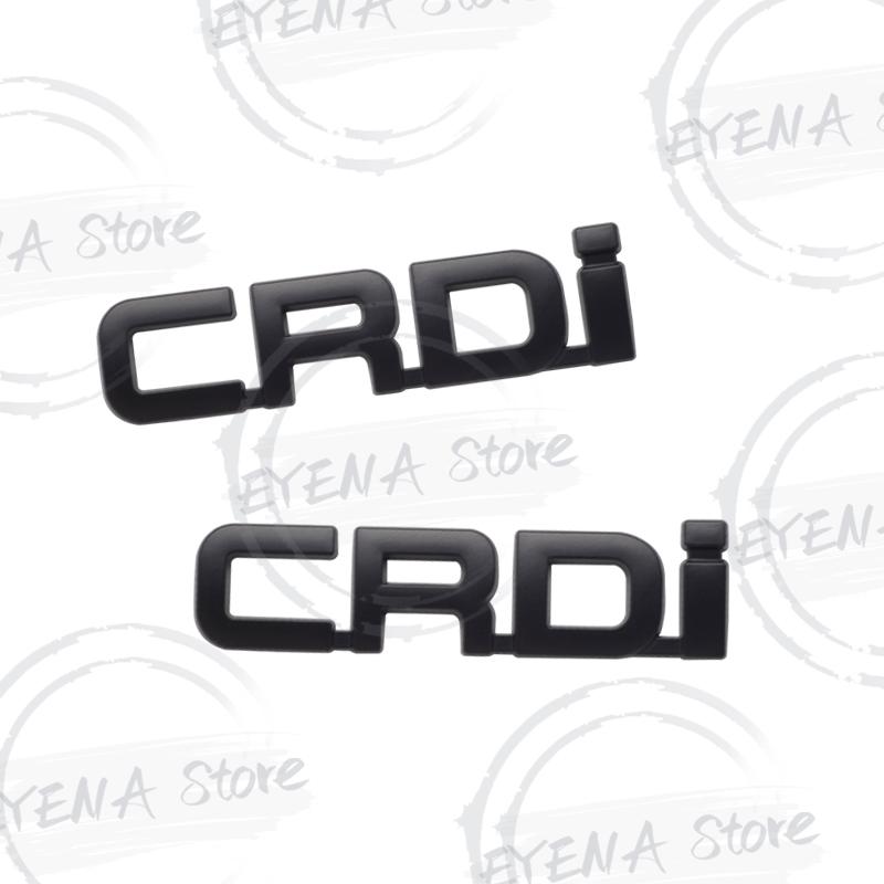 KMWL7 CRDi Logo Lettering Metal Badge Stickers Car Rear Trunk Body Emblem For Kia Sorento Carens Carnival Sportage Hyundai Tucson Kona