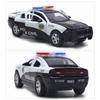 1/32 Alaşım Dodge Şarj Cihazı Polis Araba Modeli Döküm ve Oyuncak Araçlar Simülasyon Ses ve Işık Geri Çekin Koleksiyon Oyuncaklar Çocuklar Hediye