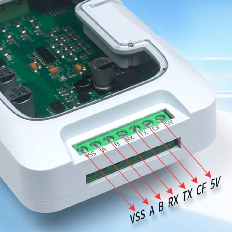 100A AC 220/380V RS485 Modbus Power Monitor Three Phase AC Energy Meter Module Clear View Energy Meter Wattmeter