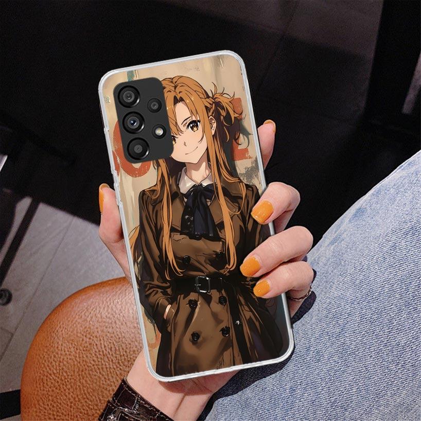 Anime Sword Art Online SAO Phone Case For Samsung Galaxy A52 A32 A22 A12 A51 A31 A50S A30S A20S A10S Note 20 Ultra 10 Plus S10 A