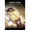 POEDAGAR Luxury Business Male Clock Date Week Waterproof Luminous Gold Wristwatch Casual Fashion Quartz Watches Reloj