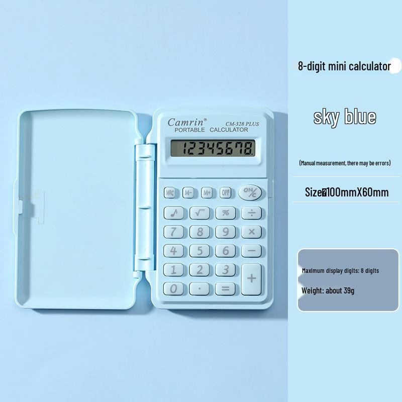 

Портативный мини-калькулятор-флип макаронных цветов для студентов