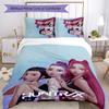KPOP Hunter 3pcs Bedding Set Duvet Cover Closure Includes 1 Duvet Cover & 2 Pillowcases for All Seasons Bedroom Home Dorm Decor