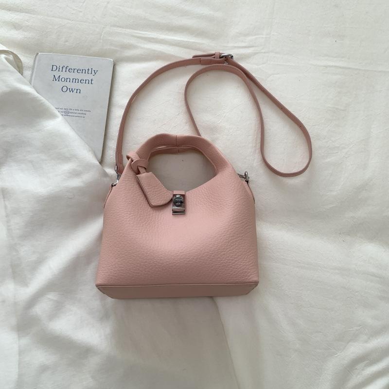 High-end Style Small-batch Fashion Minimalist Handbag, Shoulder Strap Crossbody Bucket Bag