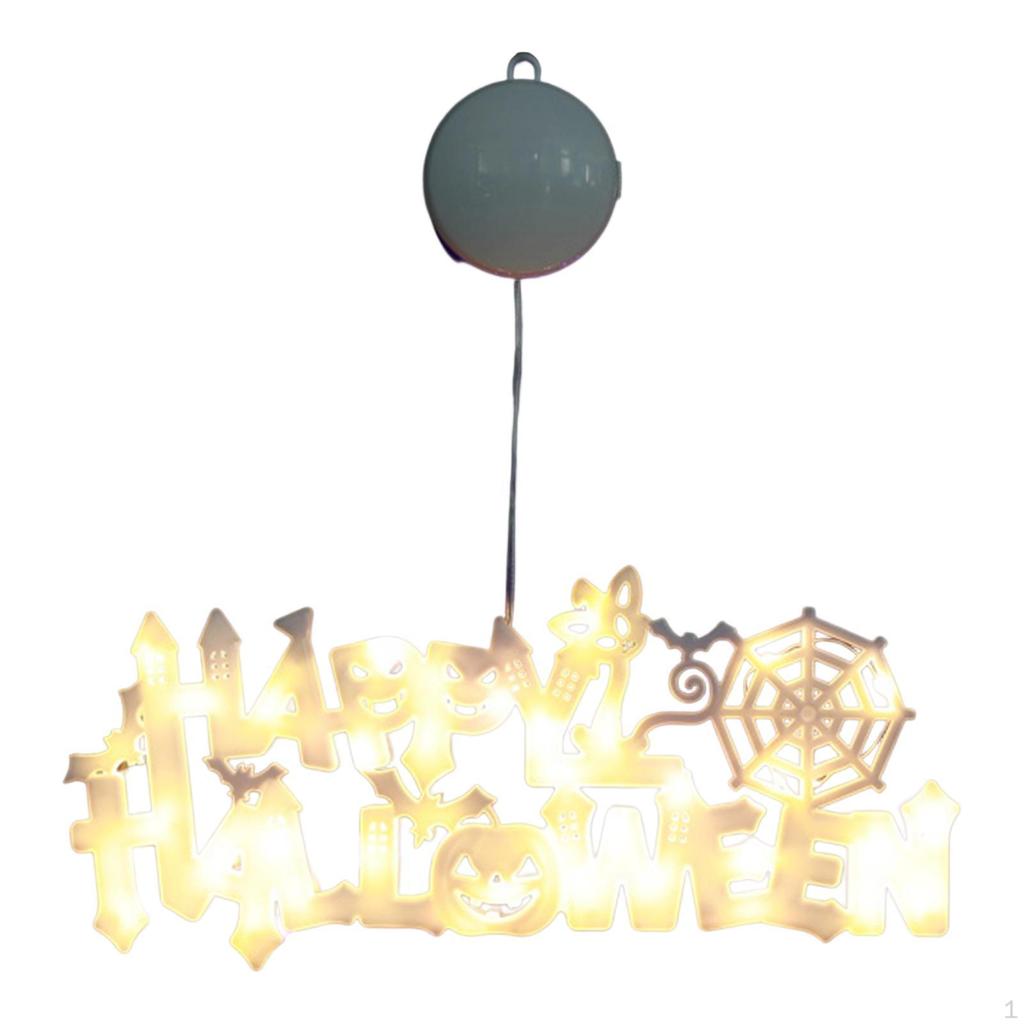 Happy Halloween Sign Decoration Holiday Festive LED Light Up