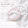 Ice-Type Jadeite Bangle Bracelet Cat's Eye Agate Chalcedony Bracelet Stone Bracelet Bangle  Women