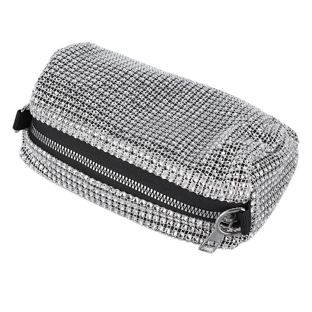 Women Messenger Bag Lady Handle Satchel Shoulder Bag Personalized Fancy Purse Handbag Silver Trendy