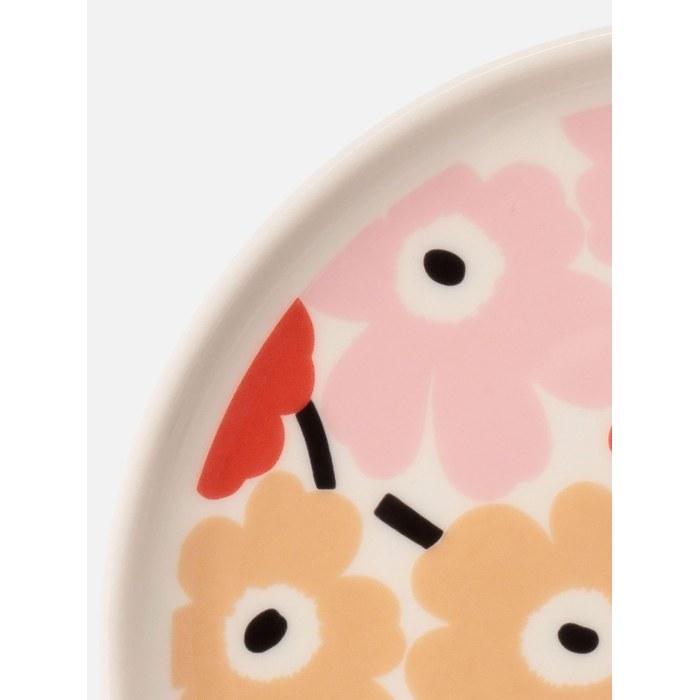 Marimekko Plato Pikkuinen Unikko 13.5cm Mujer 52_1_52269475495 F Rosa Claro x Naranja
