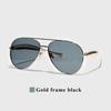 Ruiao Women's Oversized Pilot Sunglasses Gold Metal Frame UV400 Luxury Vintage Shades Designer Fashion Accessories