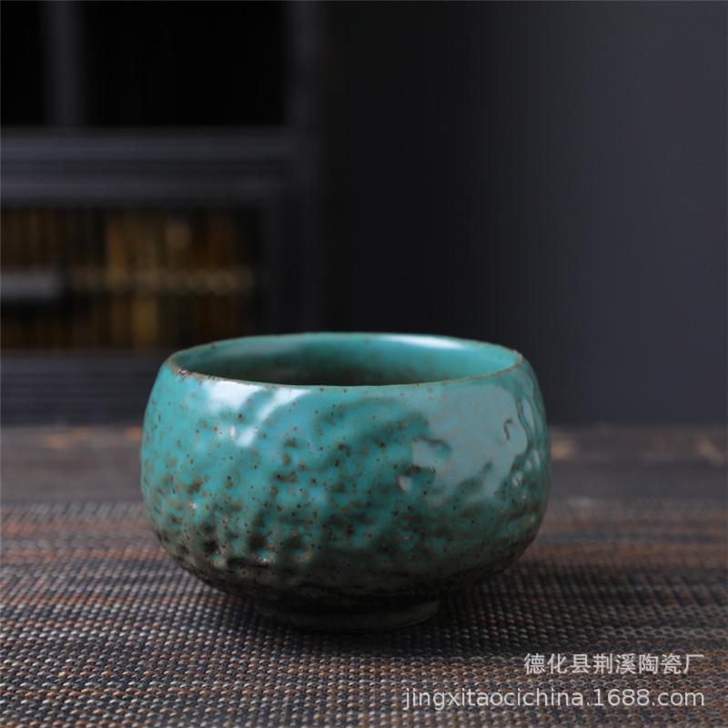 Ceramic Master Cup Kung Fu Teacup Retro Ceramic Cup Outdoor Camping Cup Household Coarse Pottery Tea Cup