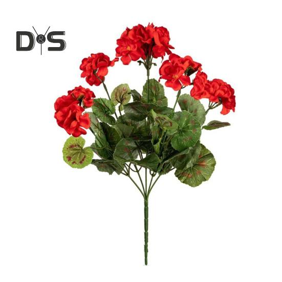Artificial Begonias Bunch Reusable Wedding Party Decor Faux Flowers Fake Begonia Flowers for Home Interior Garden Porch Decoration