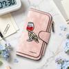 Skeleton Hand Wine Glass Printed Long Wallet Fashion Forever Multicard Slot Casual Purse