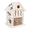 Wooden Bee House Tube Bee Hotel Attract More Gentle Pollinating Bees To Your Garden Safe Wood Bee Home for Solitary Bees