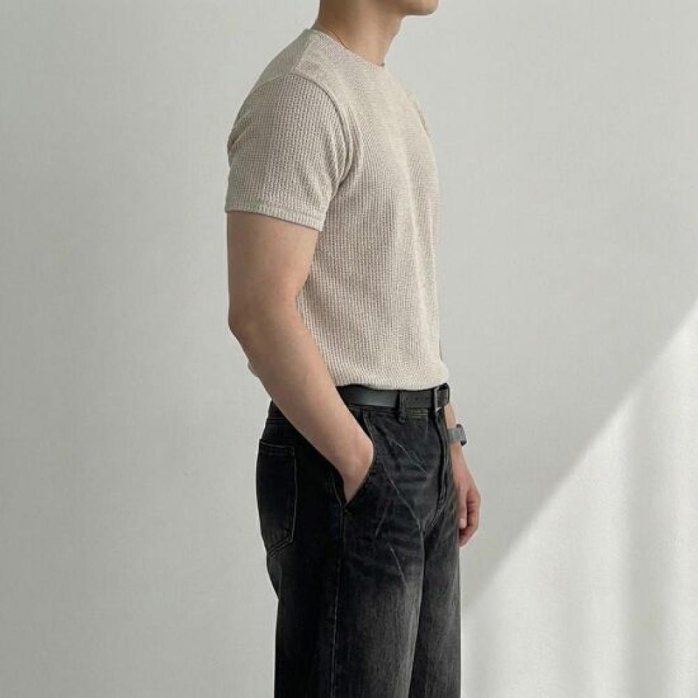 Onl Men S Crop Semi muScle Fit Tee