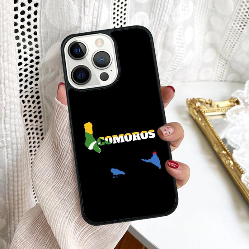 Comoros Flag Phone Case Cover For iPhone 17 Air 16 15 14 Plus for Apple 16 11 12 13 Pro Max Coque