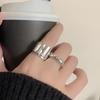 Trendy Wrinkled Open Ring for Women - Hip Hop Style Index Finger Ring, Internet Favorite Couple Rings.